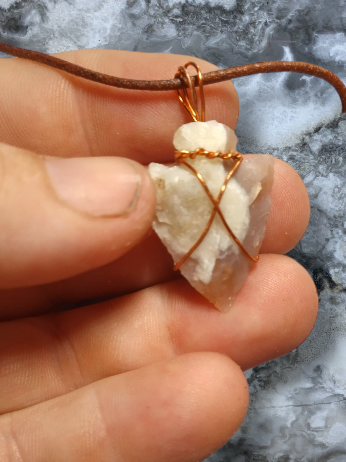 Agate arrowhead Necklace
