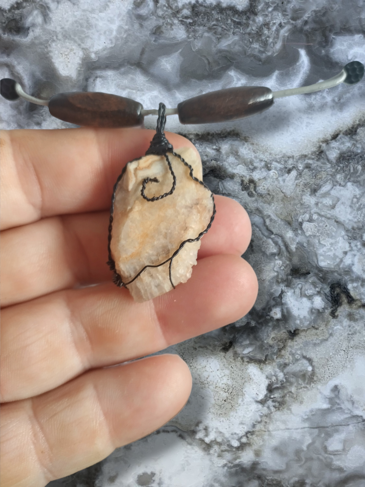 Agate necklace