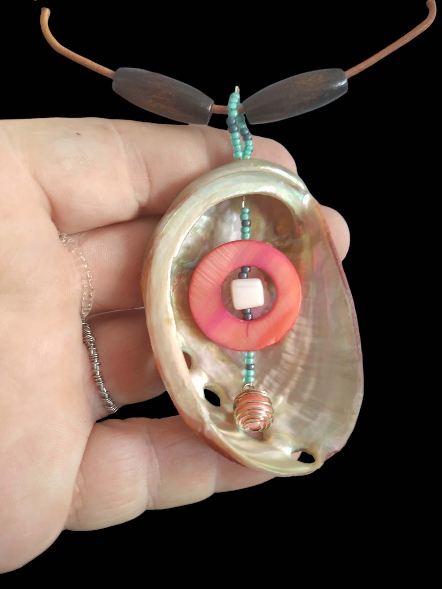 Abalone pearl necklace