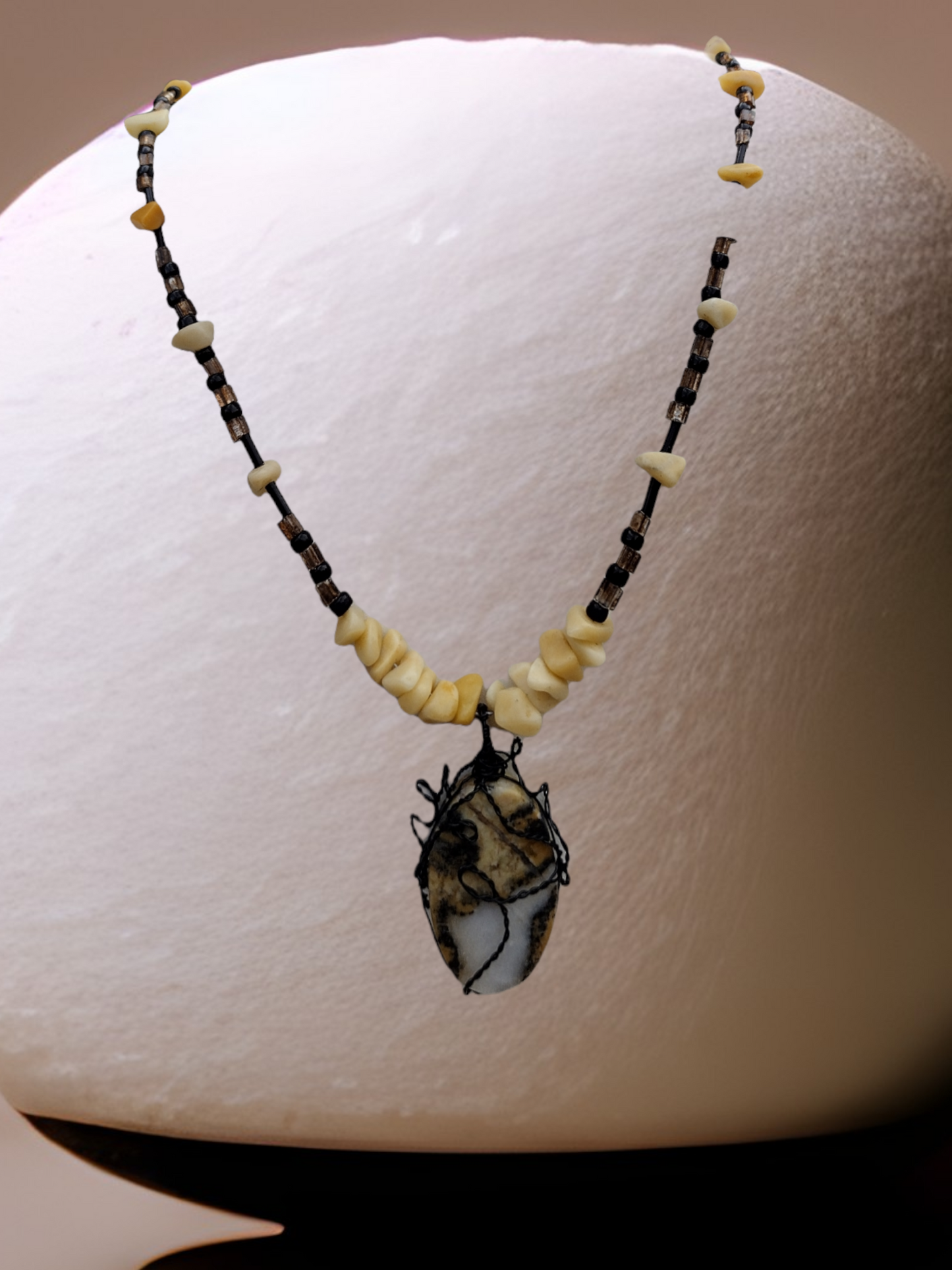 Bumblebee Jasper necklace