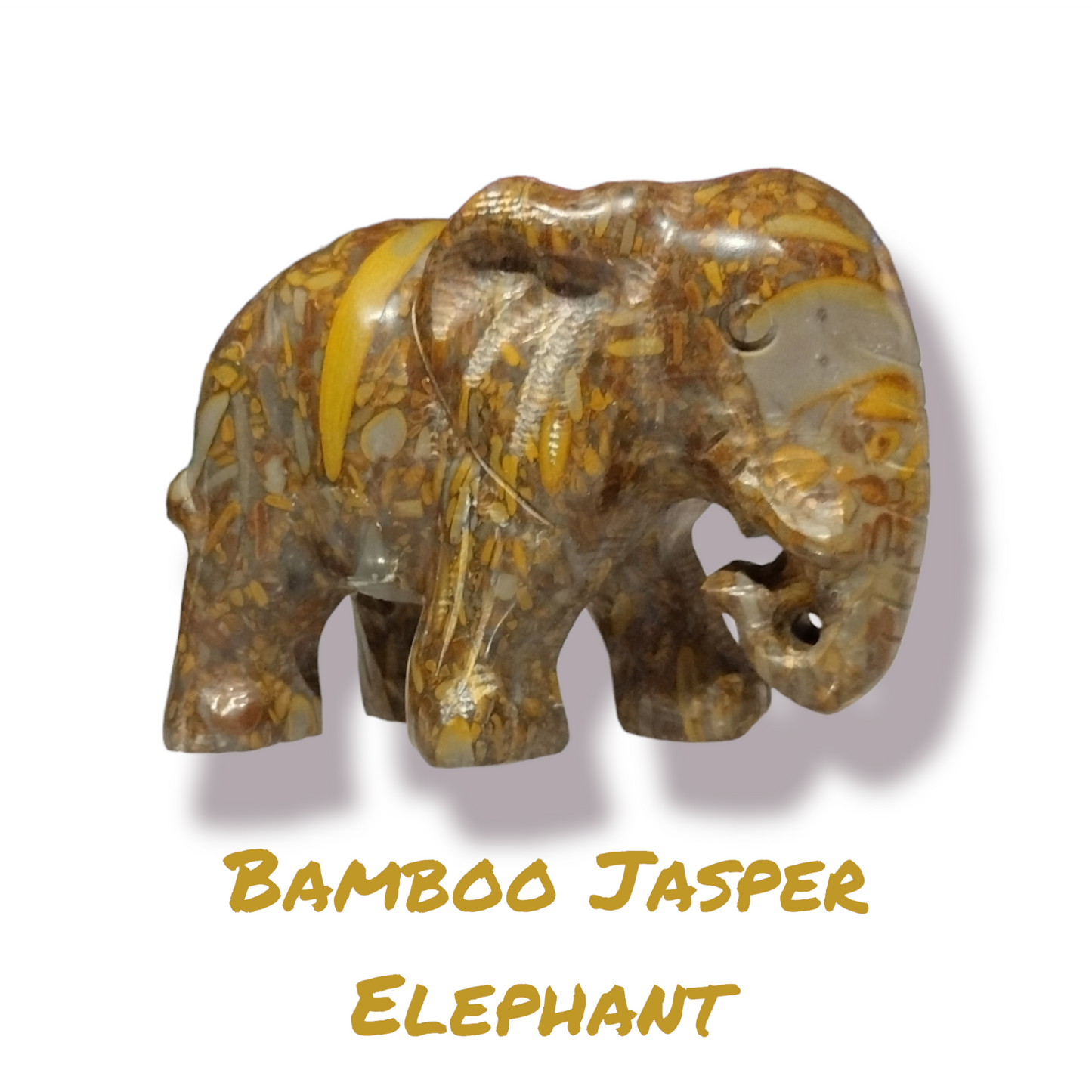 Bamboo Jasper Elephant