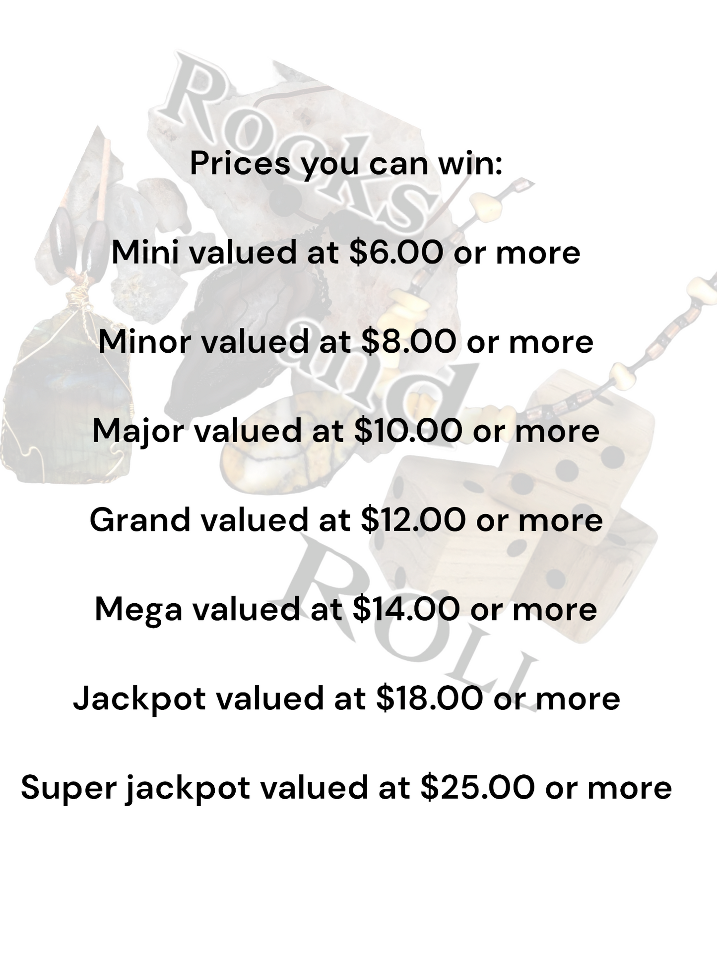 Ten Lucky Rolls Plus Three Roll Free and Two Bonus Items.