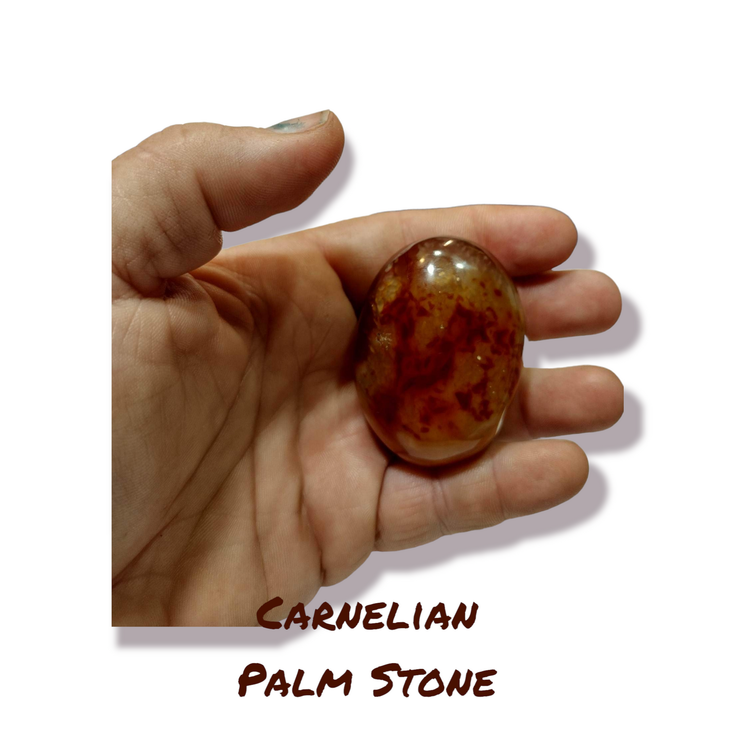 Carnelian Palm Stone