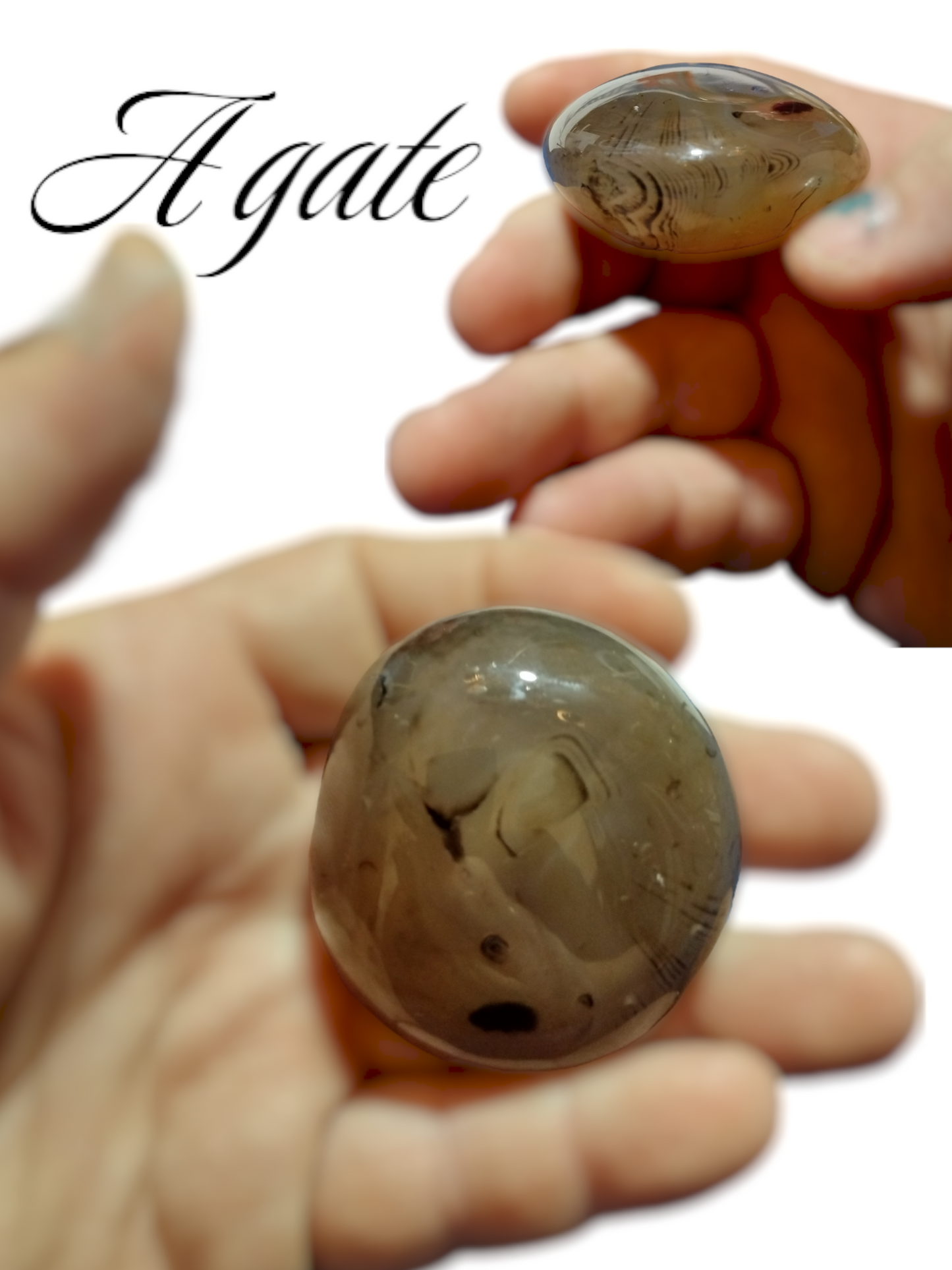 Agate palm stone