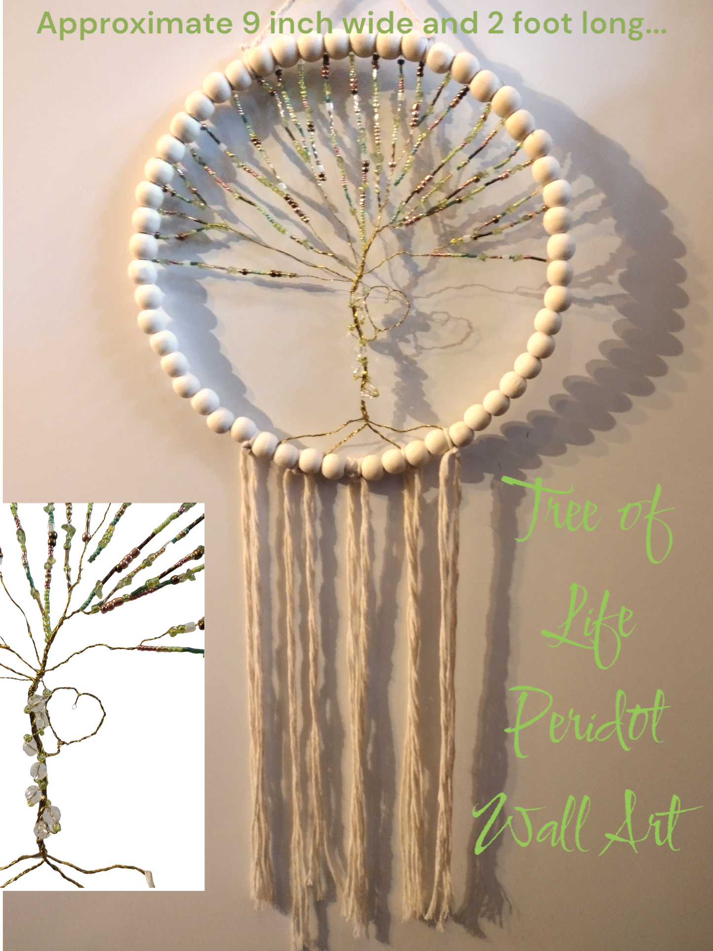 Tree of Life peridot Wall art.