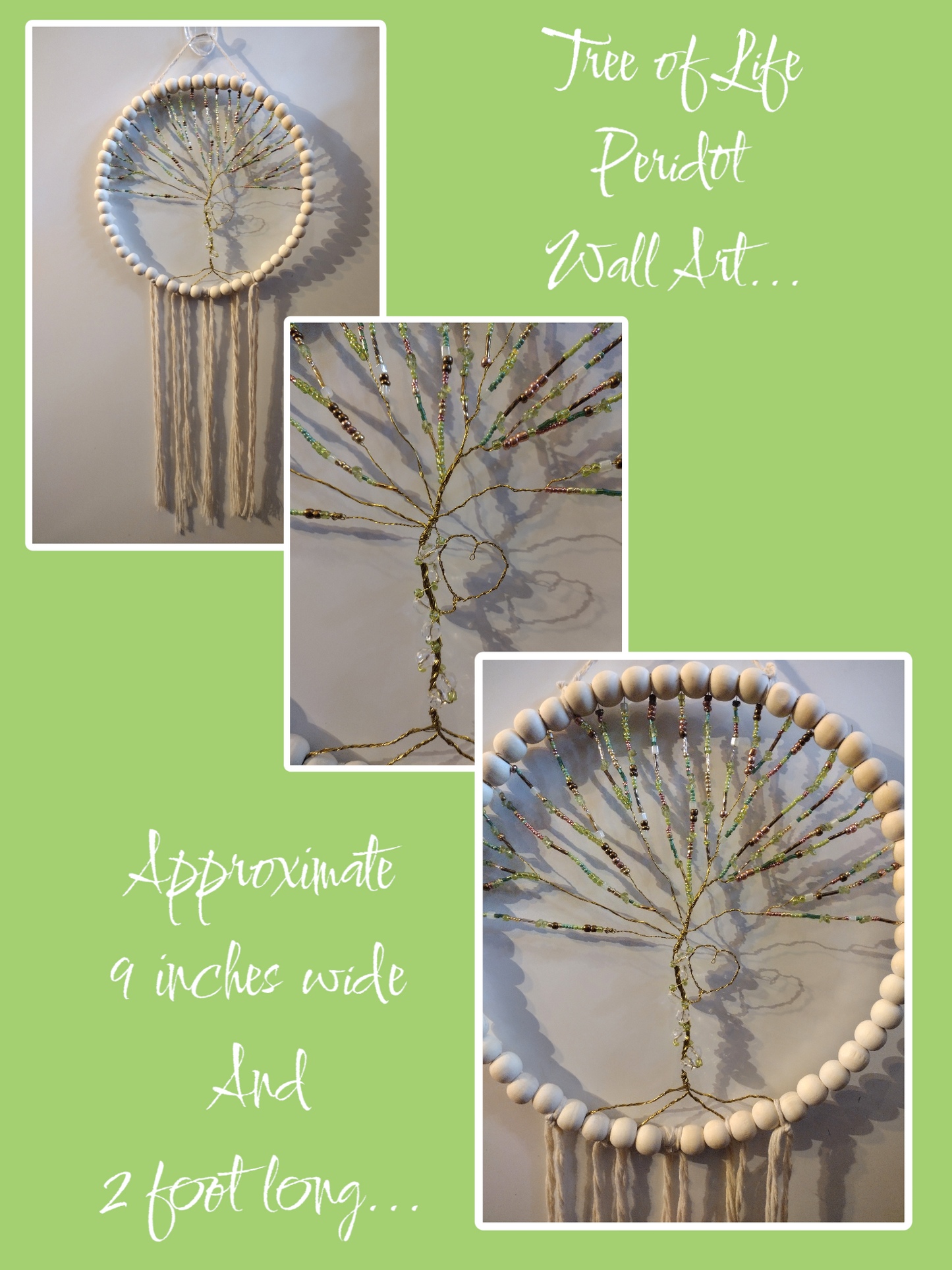 Tree of Life peridot Wall art.
