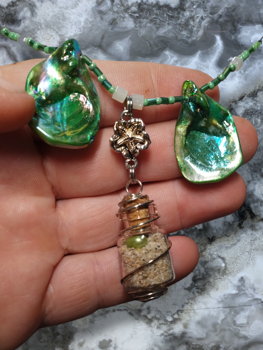 Pearl in a jar necklace