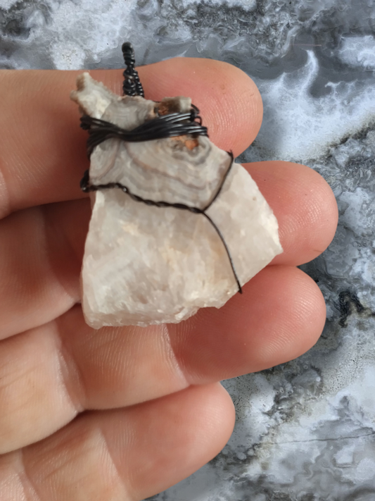 Lace agate Necklace