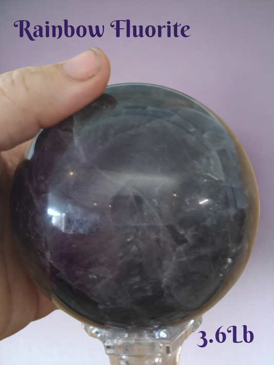 Rainbow Fluorite Sphere