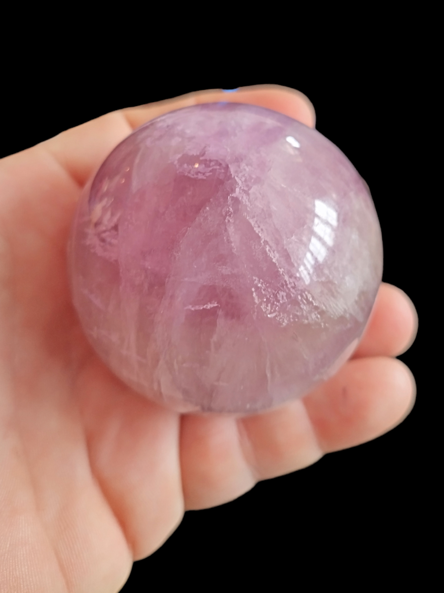 Purple Fluorite sphere .8lb