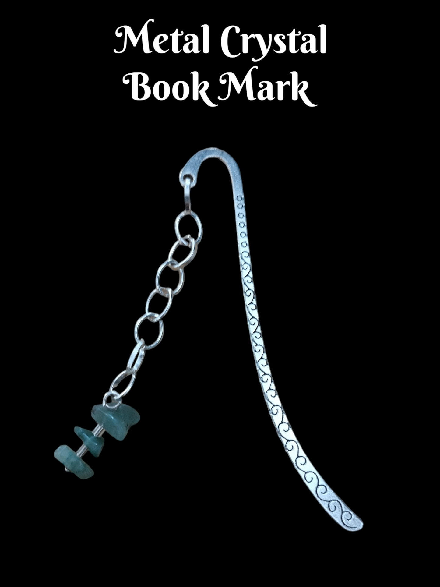 Handmade bookmark with real crystal.