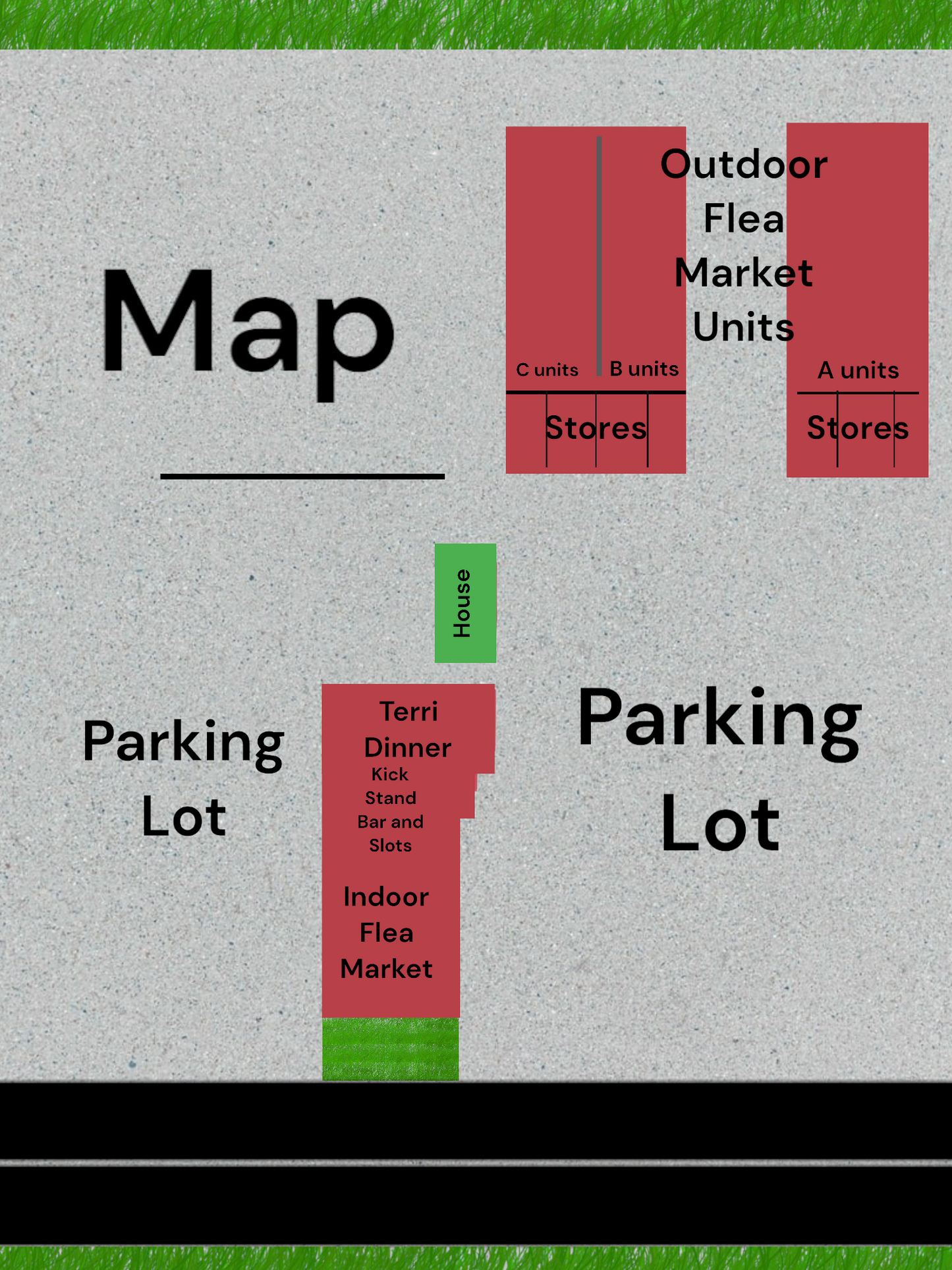 Map of Route 66 Flea Market