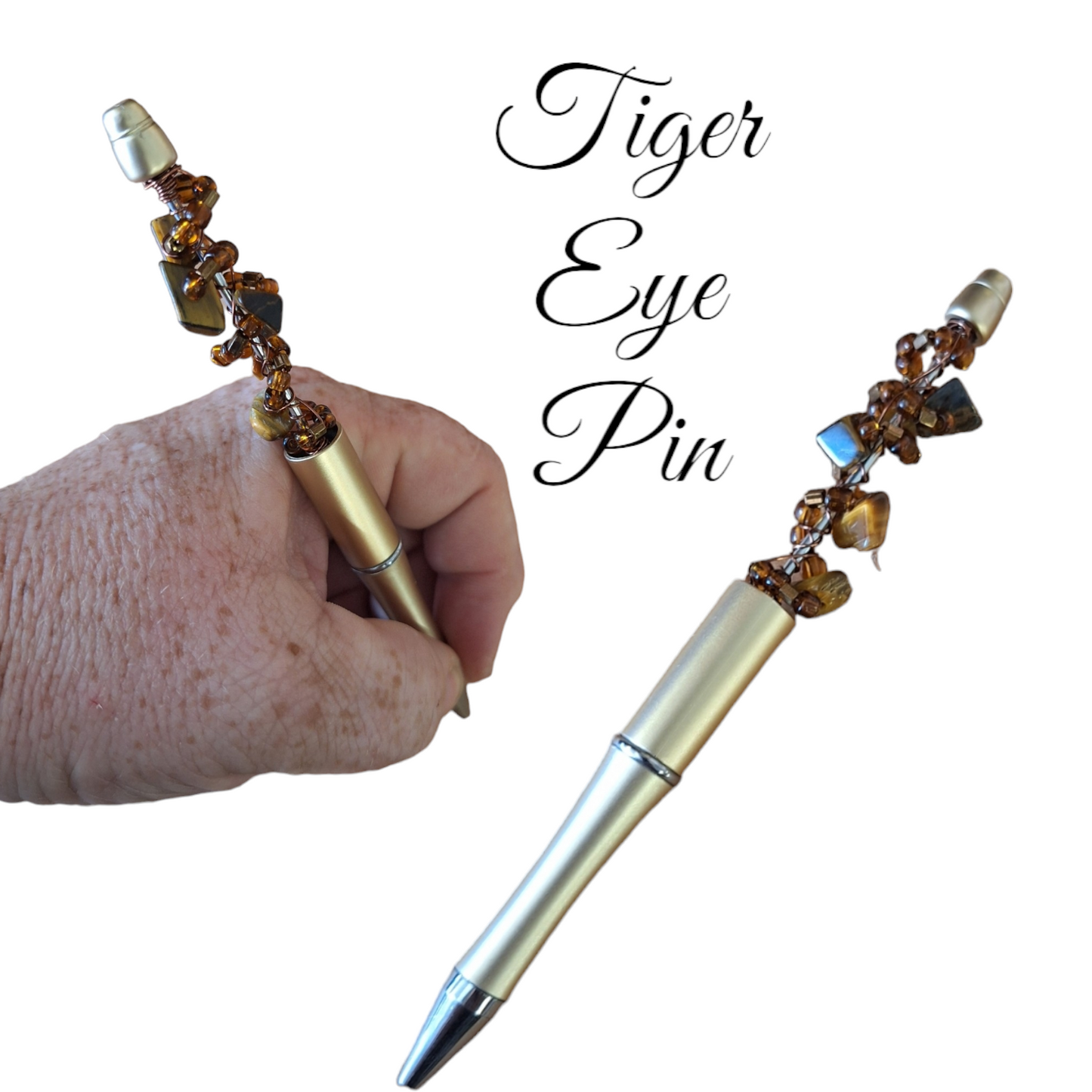 Tiger eye handmade pen