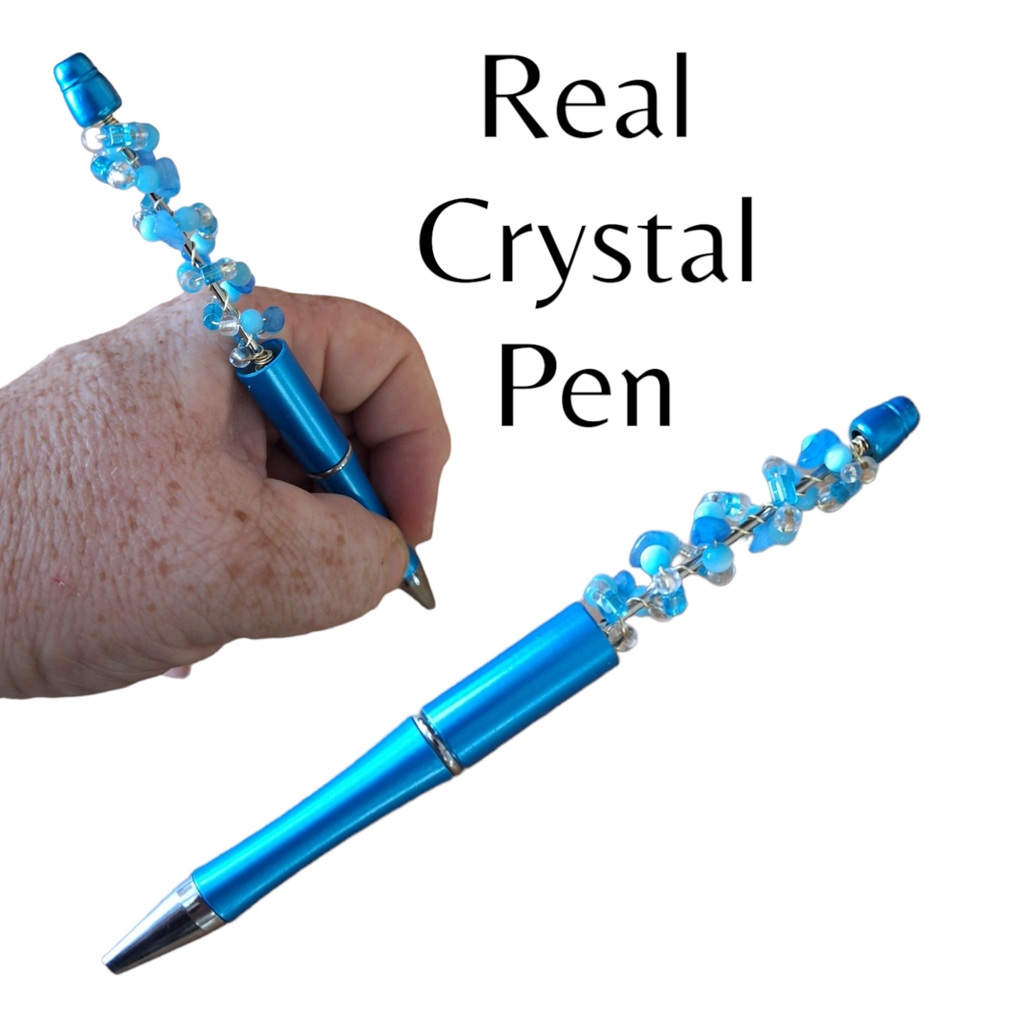 Real crystal handmade pen