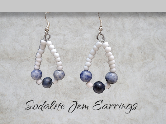 Sodalite Jem Earrings