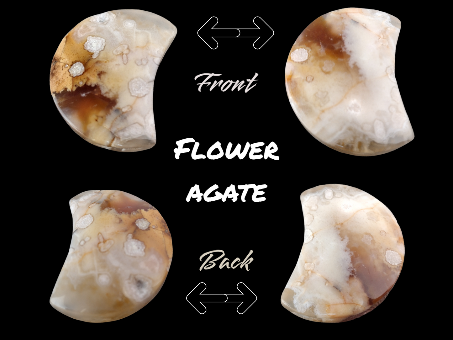 Flower agate moon