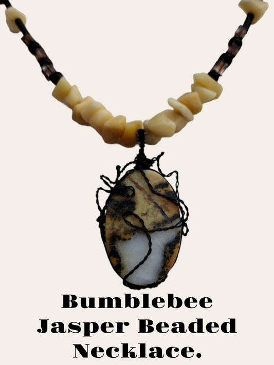 Bumblebee Jasper necklace