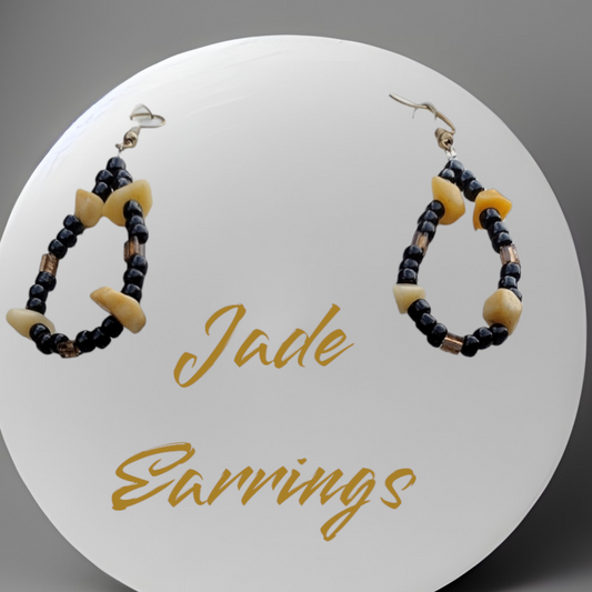 Yellow Jade Earrings