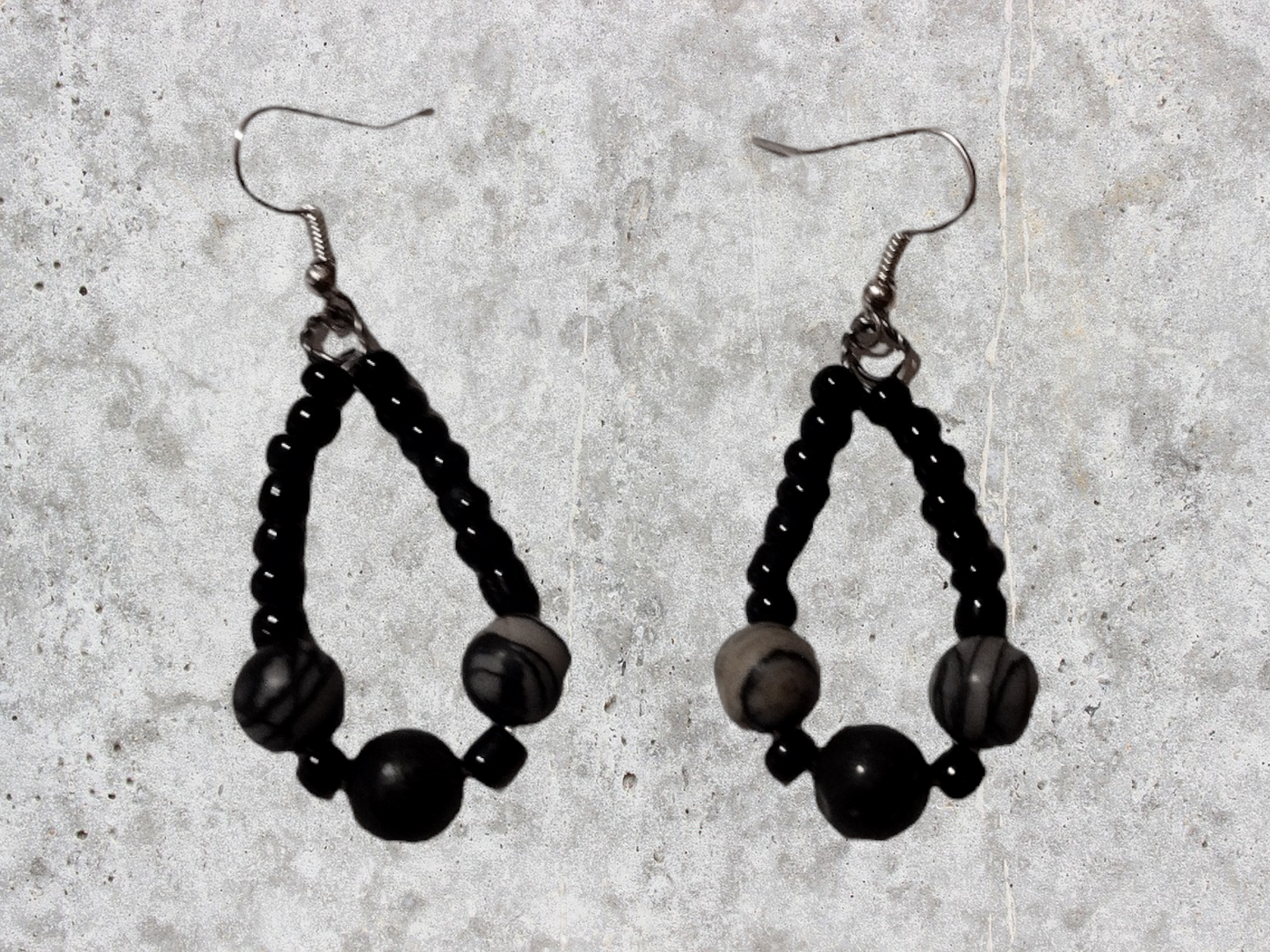 Natural stone earrings