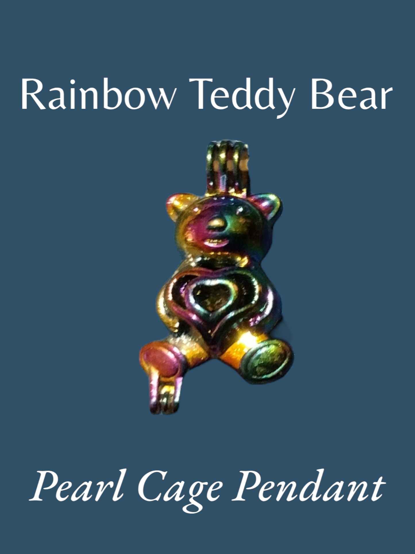 Teddy bear Pearl cage pendant *SUPER JACKPOT PRIZE*