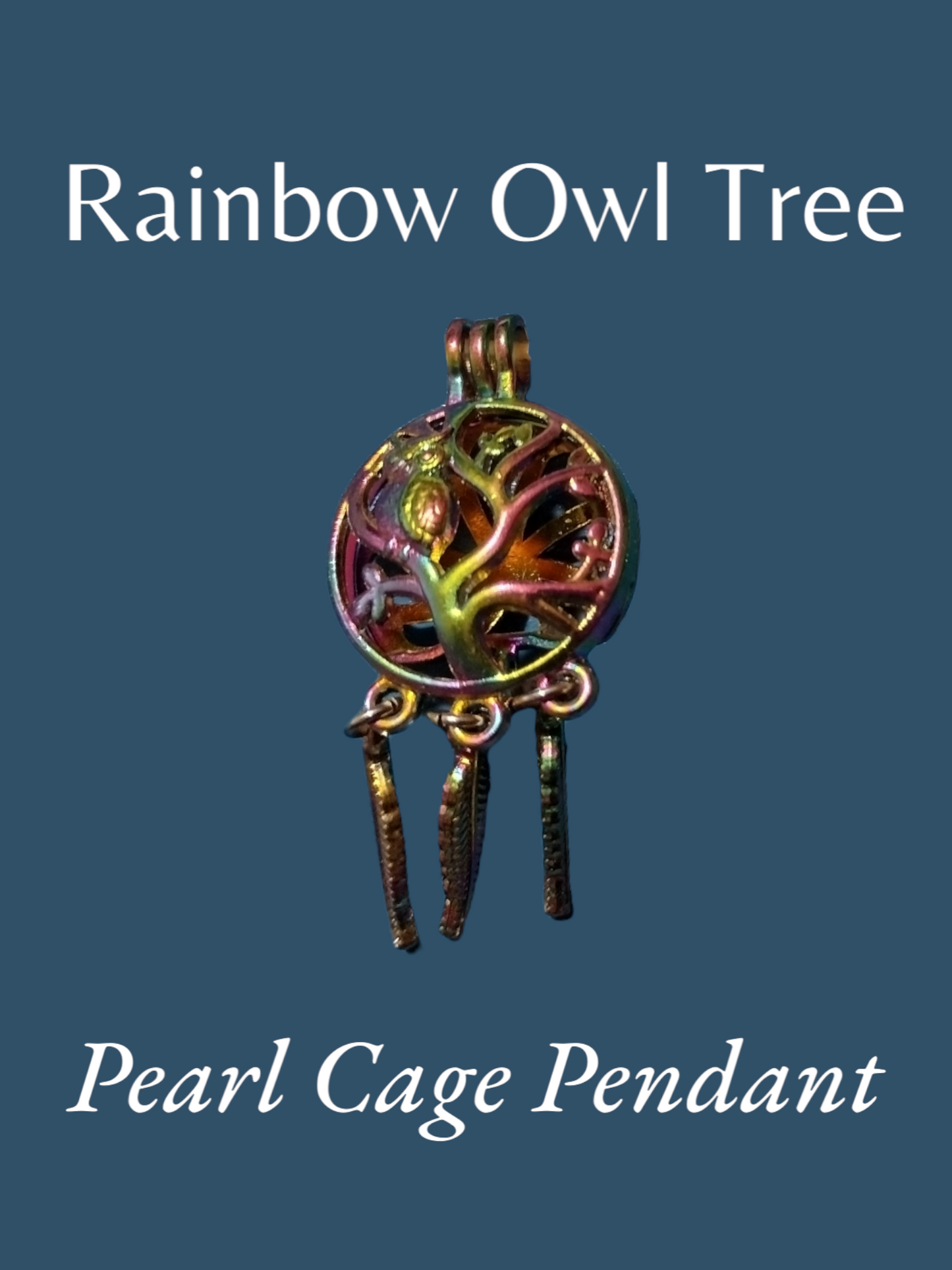 Owl dreamcatcher Pearl cage pendant.*SUPER JACKPOT PRIZE*