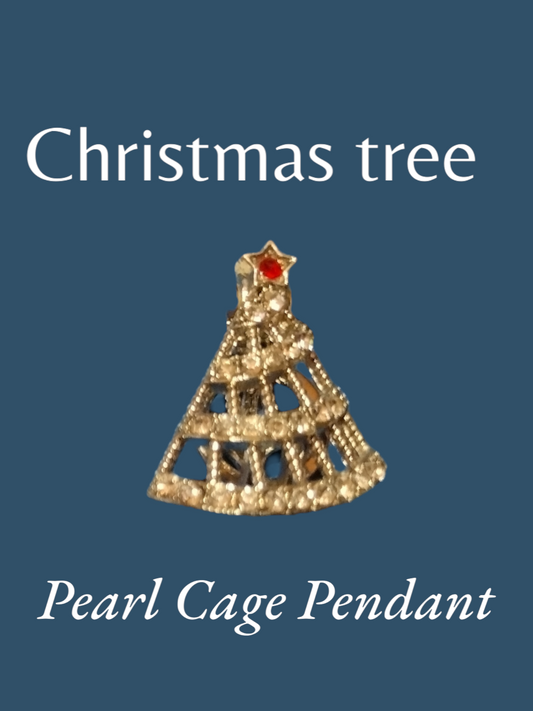 Christmas tree Pearl cage pendant *JACKPOT PRIZE*