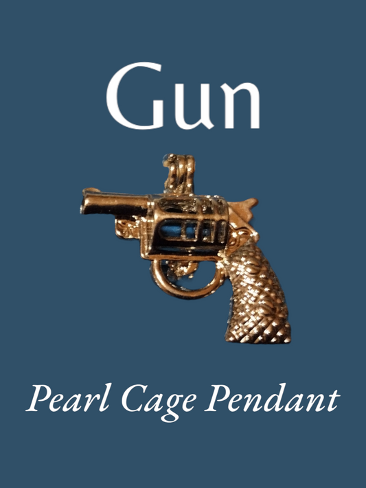 Gun Pearl cage pendant *JACKPOT PRIZE*