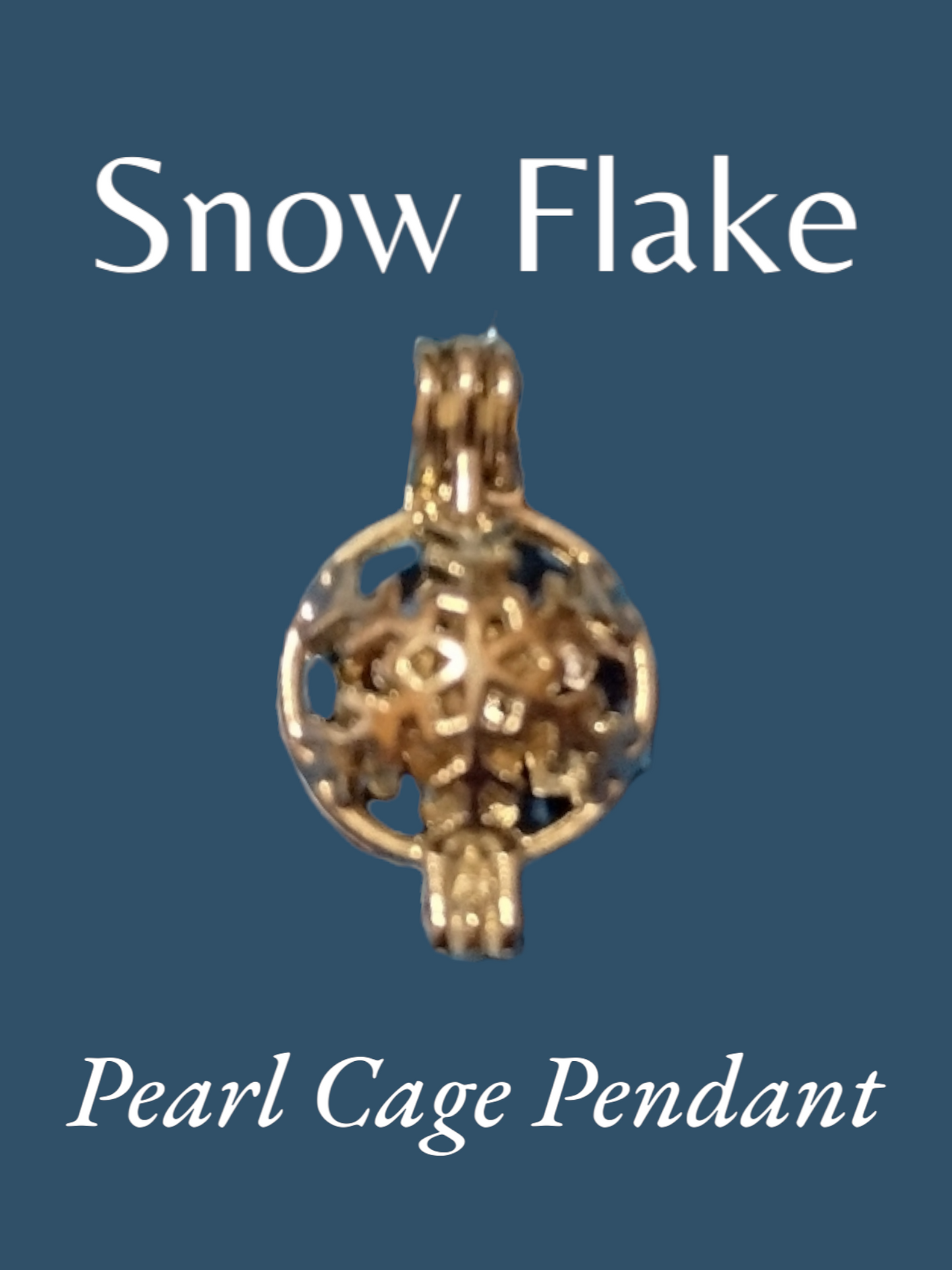 Snowflake Pearl cage pendant *GRAND PRIZE*