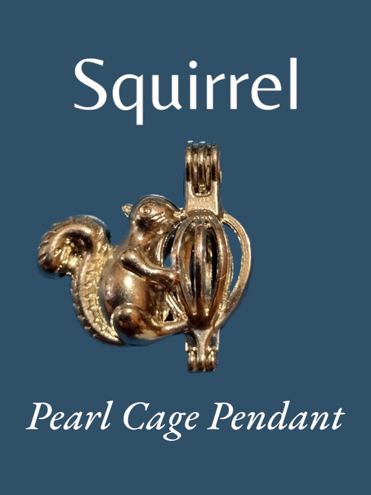 Squirrel pearl cage pendant. *MEGA PRIZE*