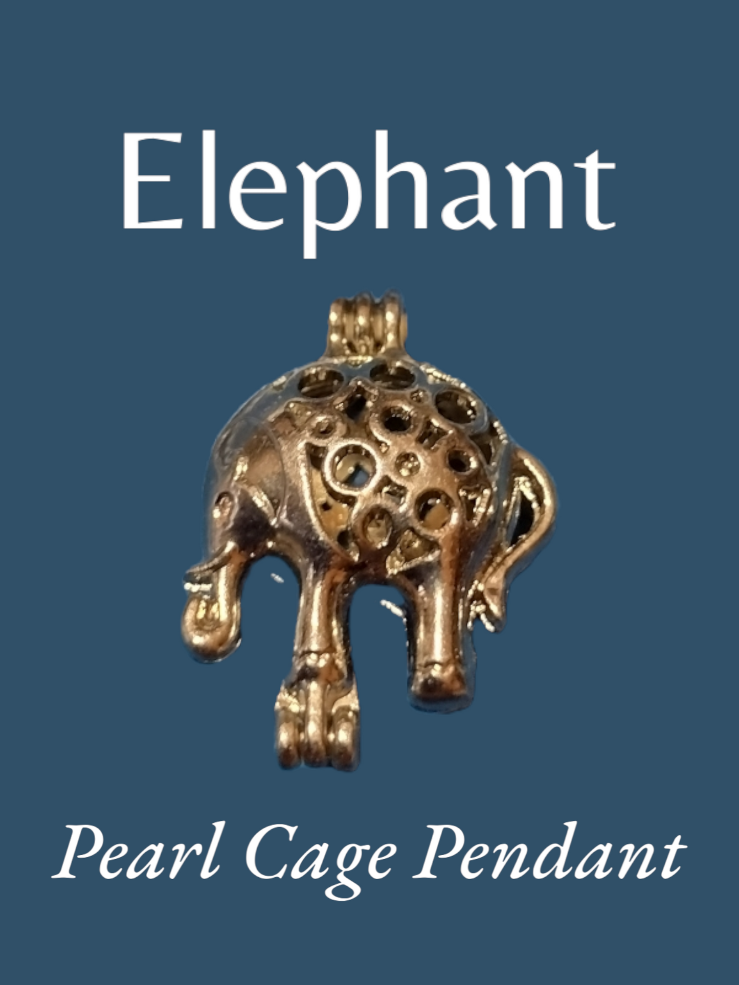 Elephant pearl cage pendant *MEGA PRIZE*