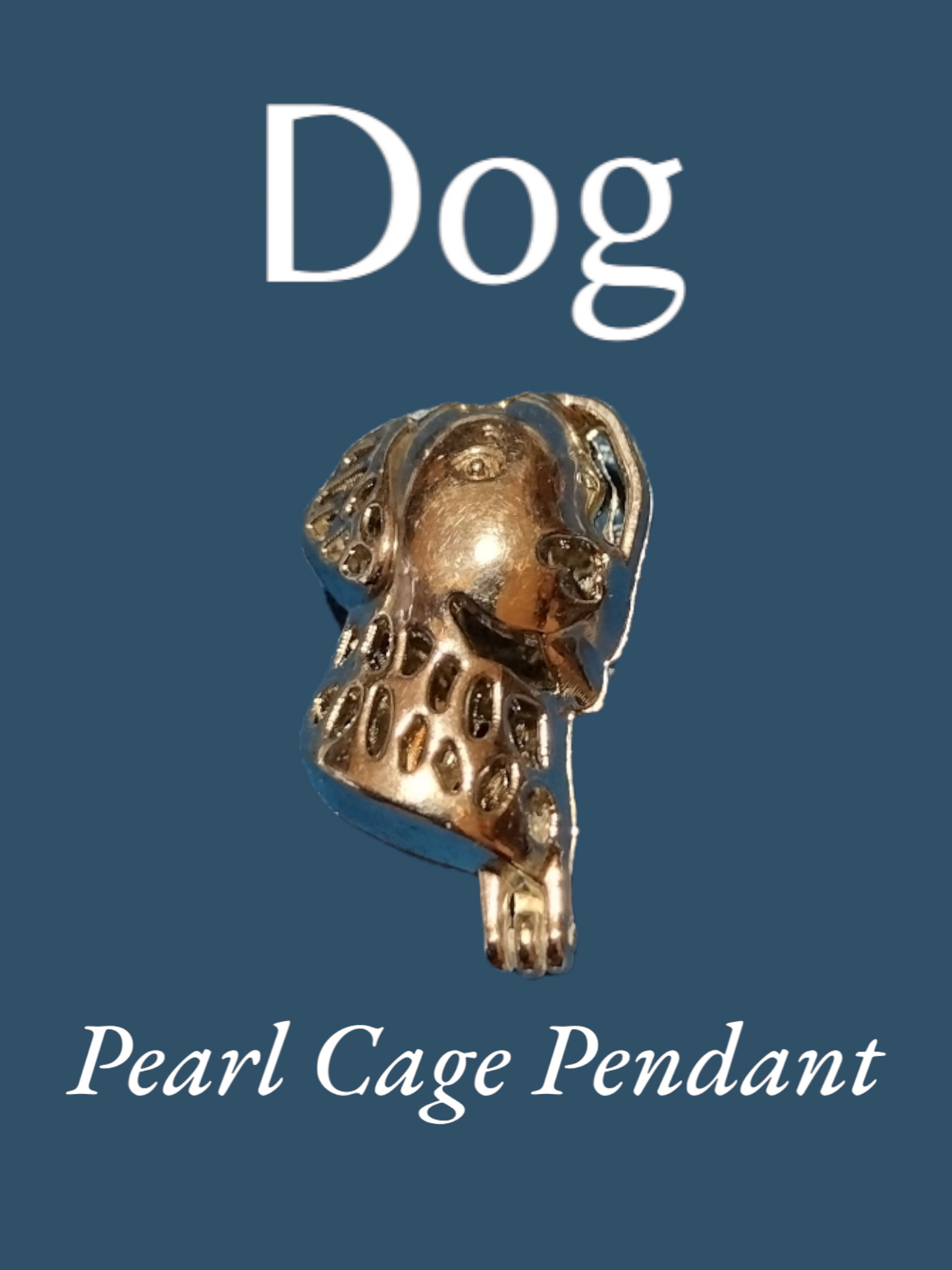 Dog pearl cage pendant *MEGA PRIZE*