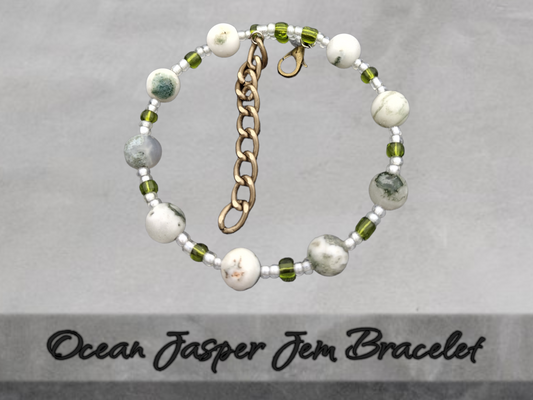 Ocean Jasper Gem Bracelet