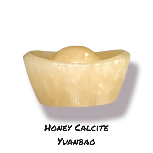 Honey Calcite Yuanbao