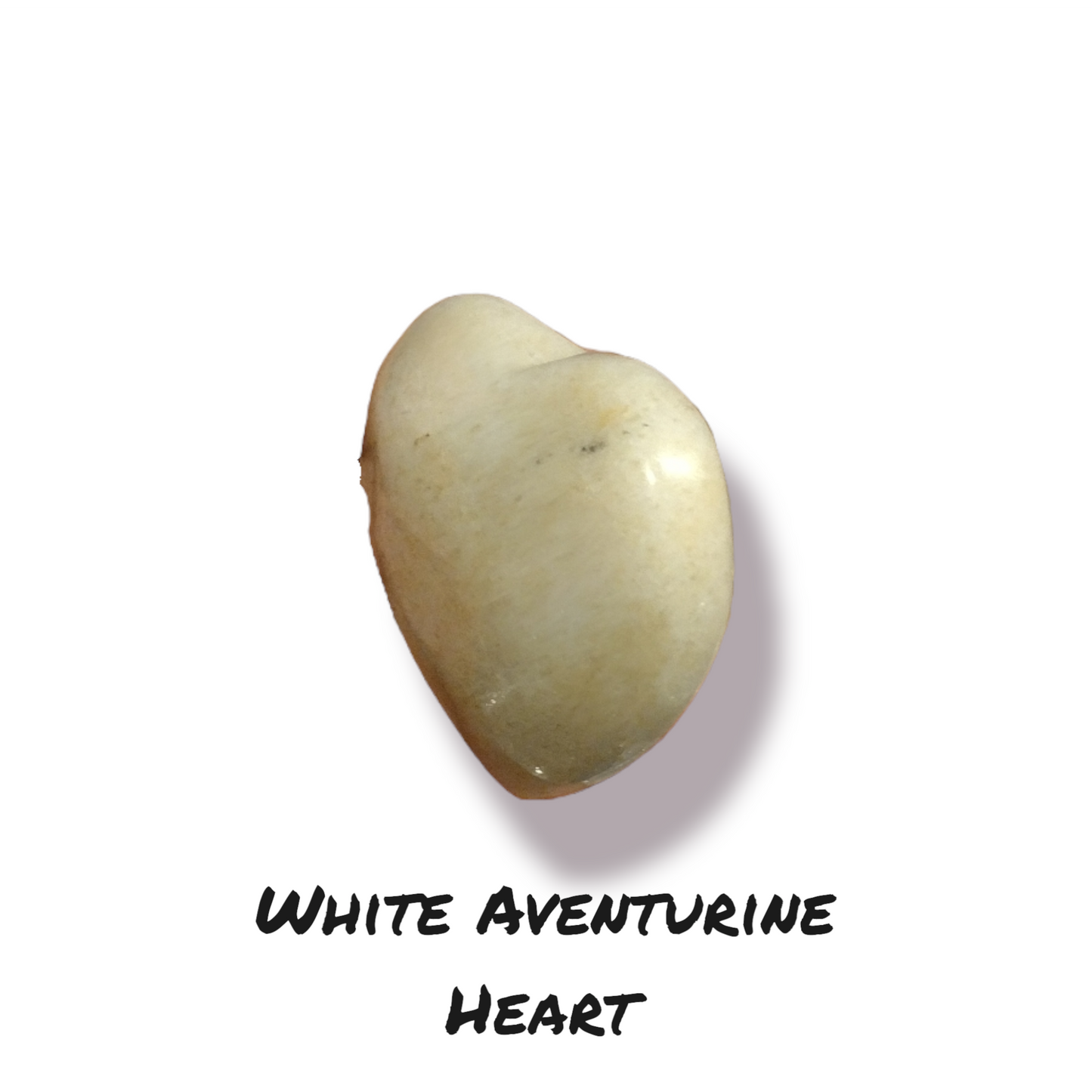 White Aventurine Heart