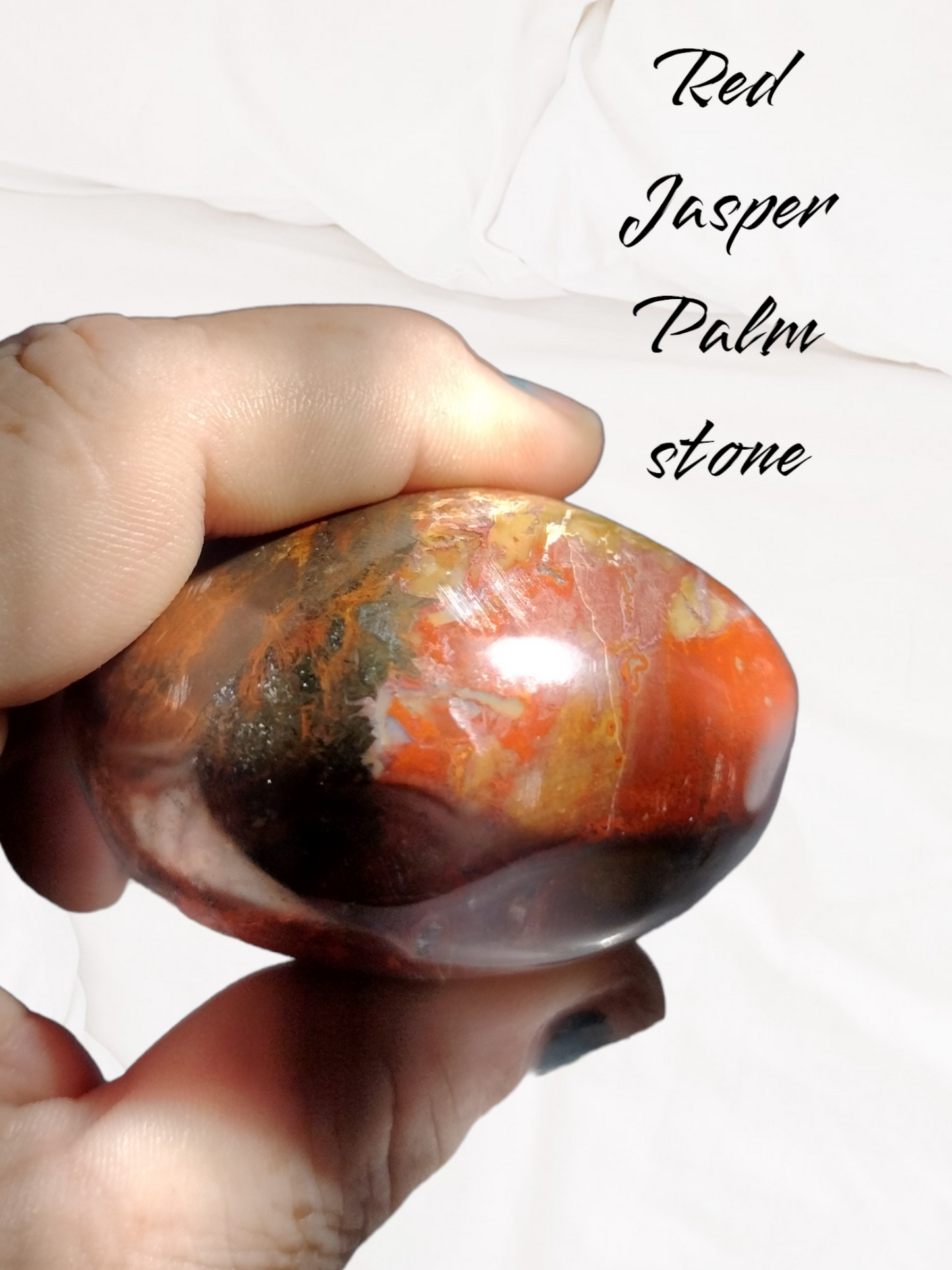 Red Jasper Palm Stone