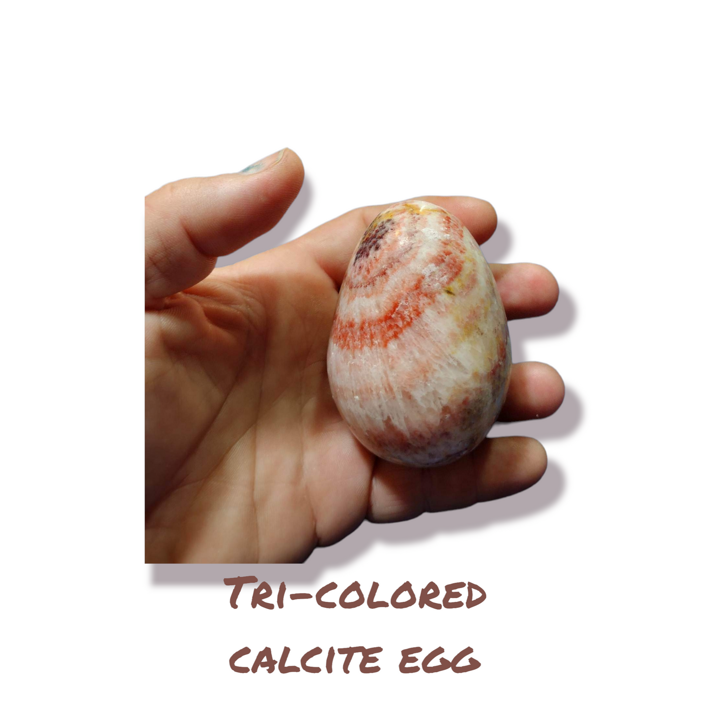 Tri-colored Calcite Egg