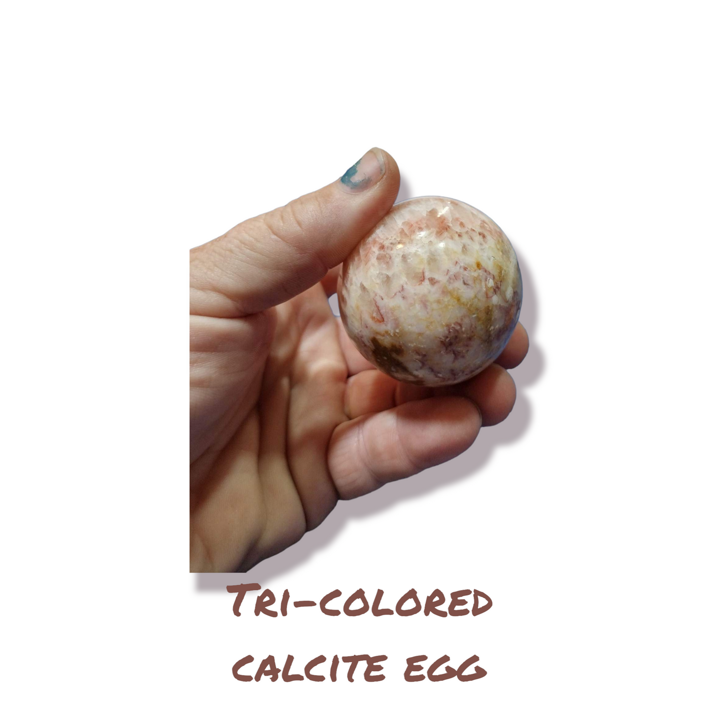 Tri-colored Calcite Egg