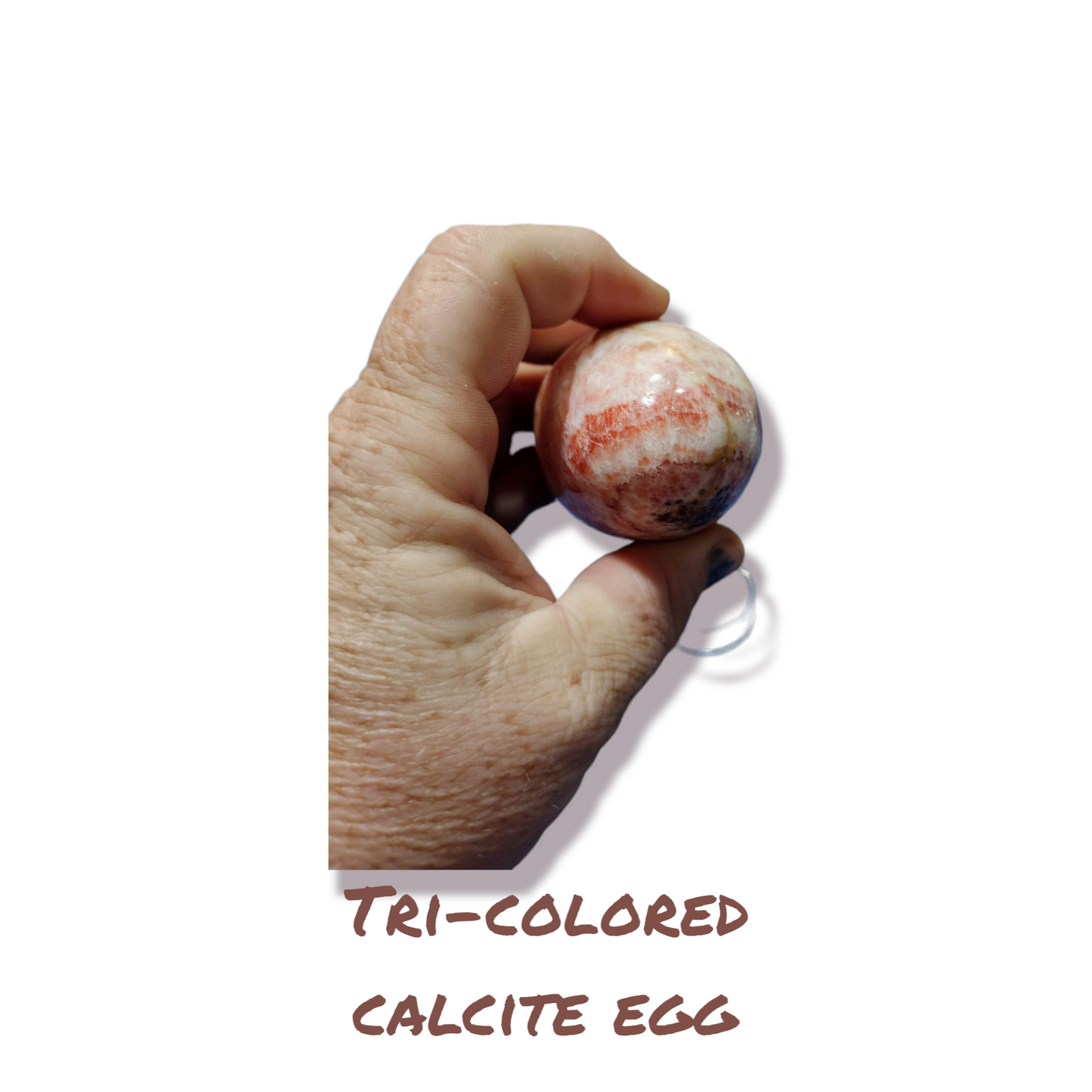 Tri-colored Calcite Egg