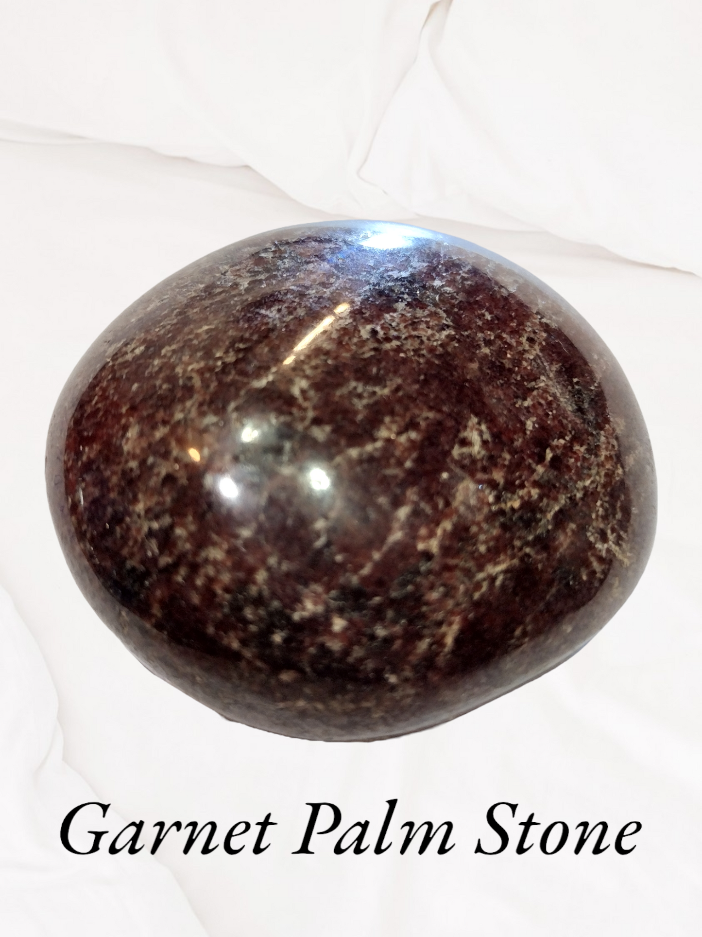 Garnet palm stone