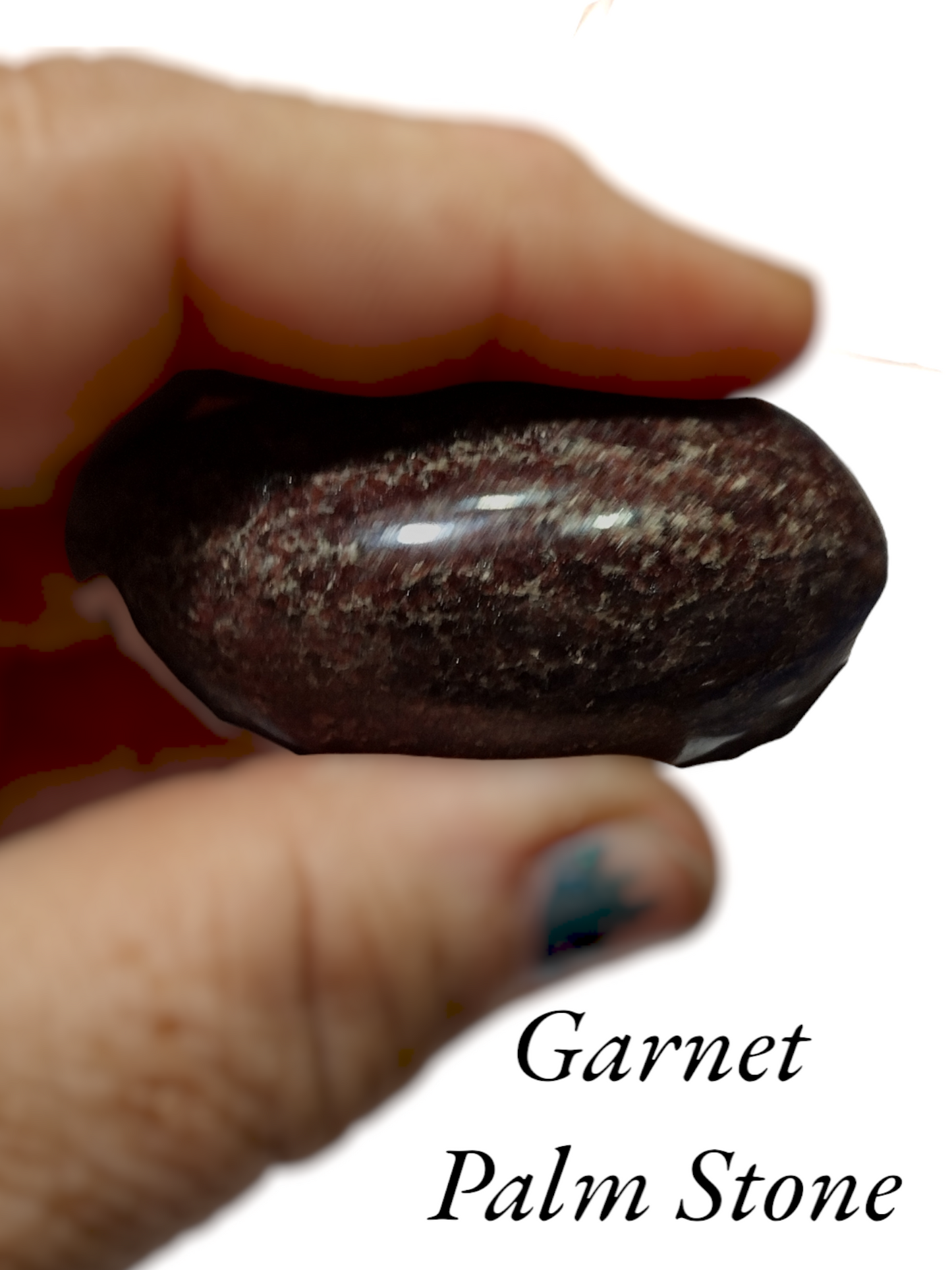 Garnet palm stone