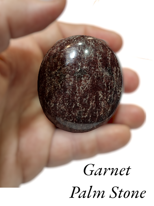 Garnet palm stone