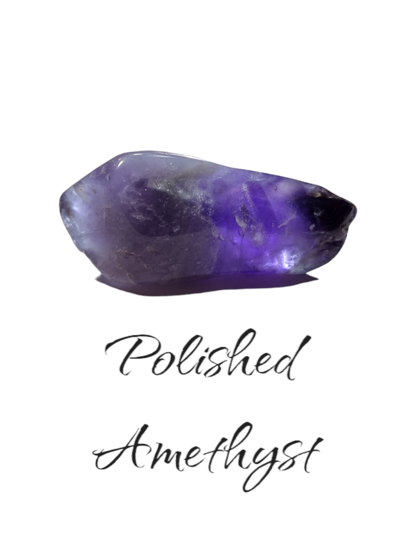 Polished amethyst