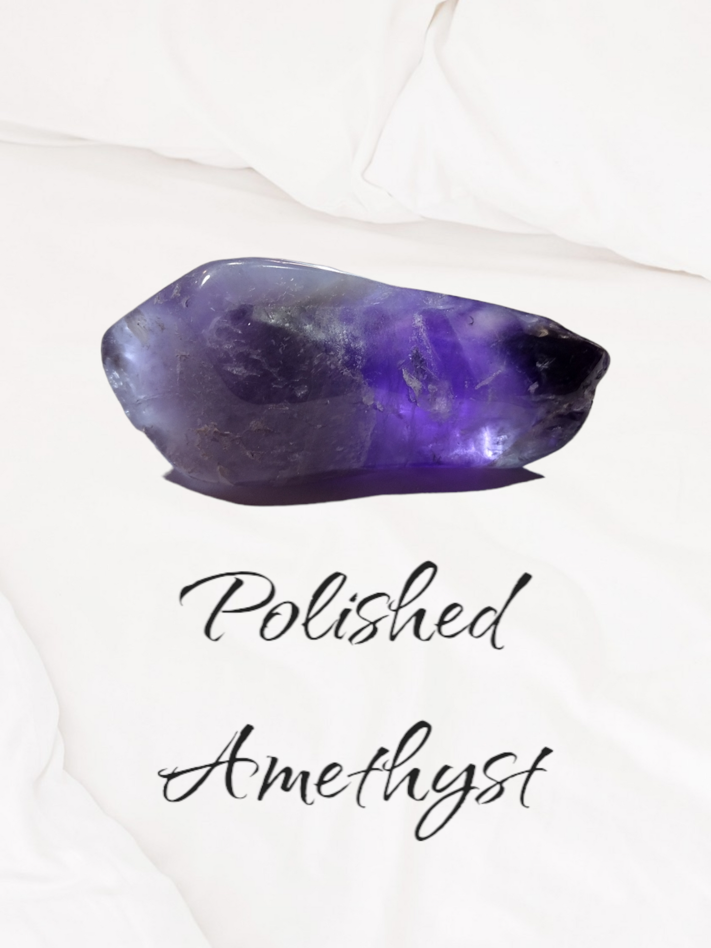 Polished amethyst