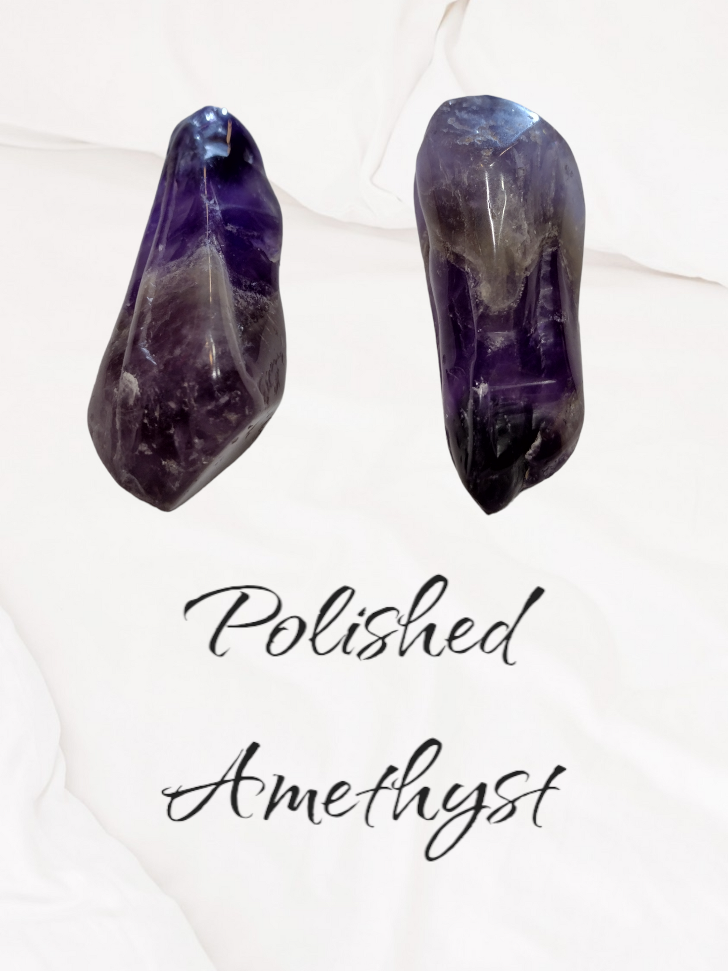 Polished amethyst