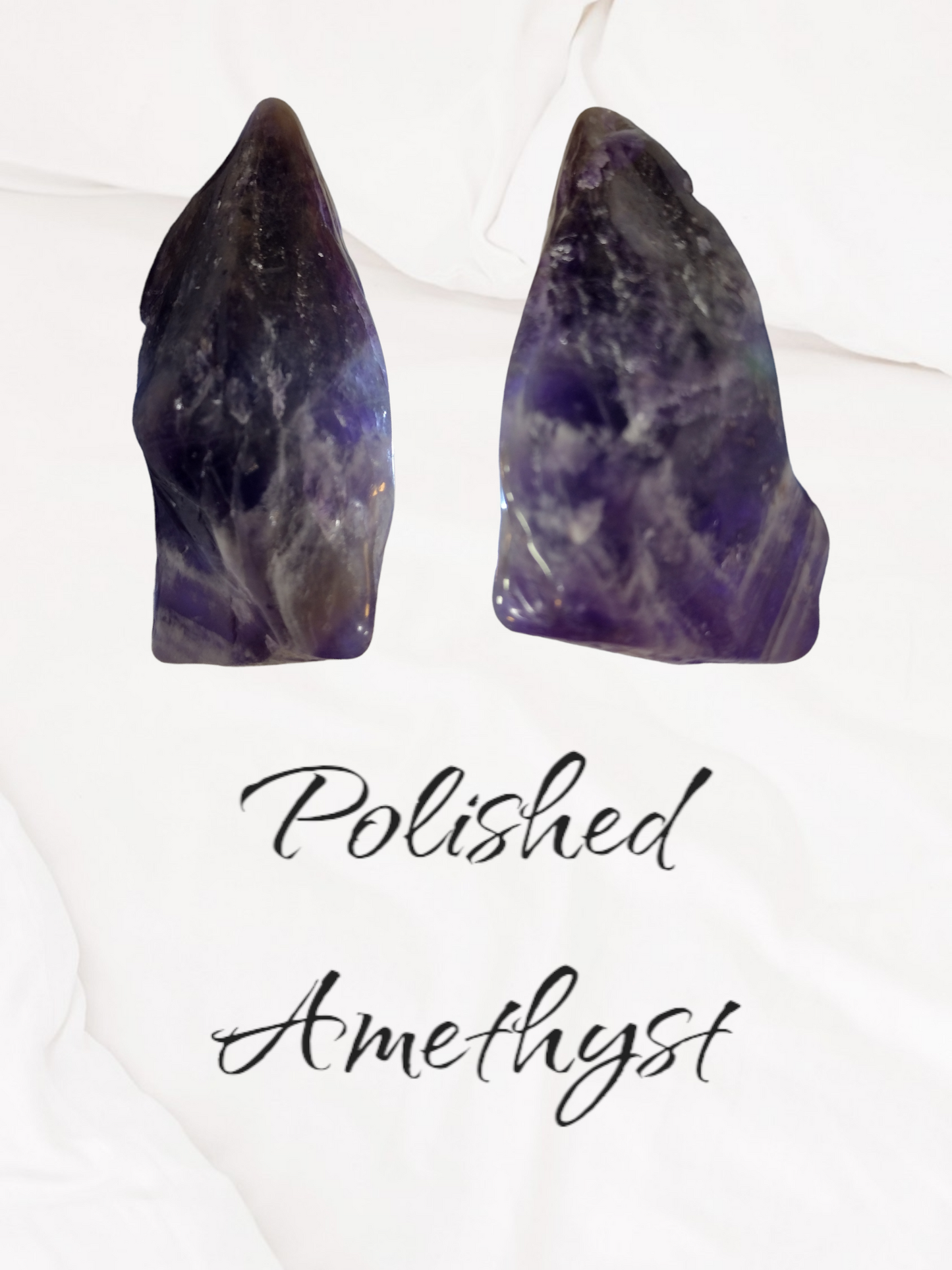 Polished amethyst