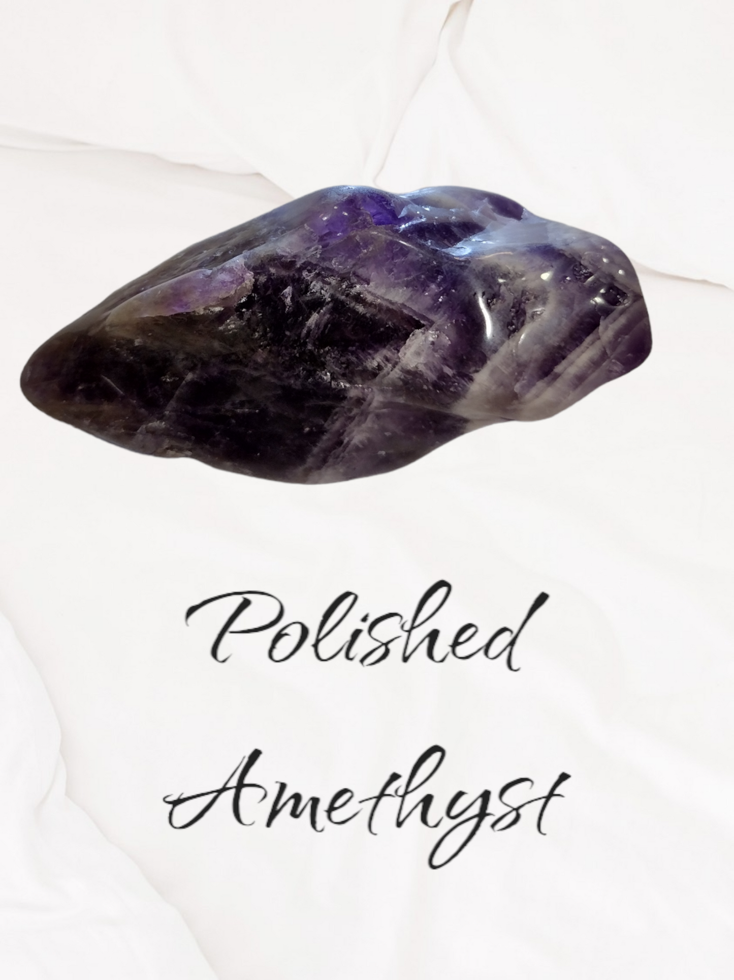 Polished amethyst