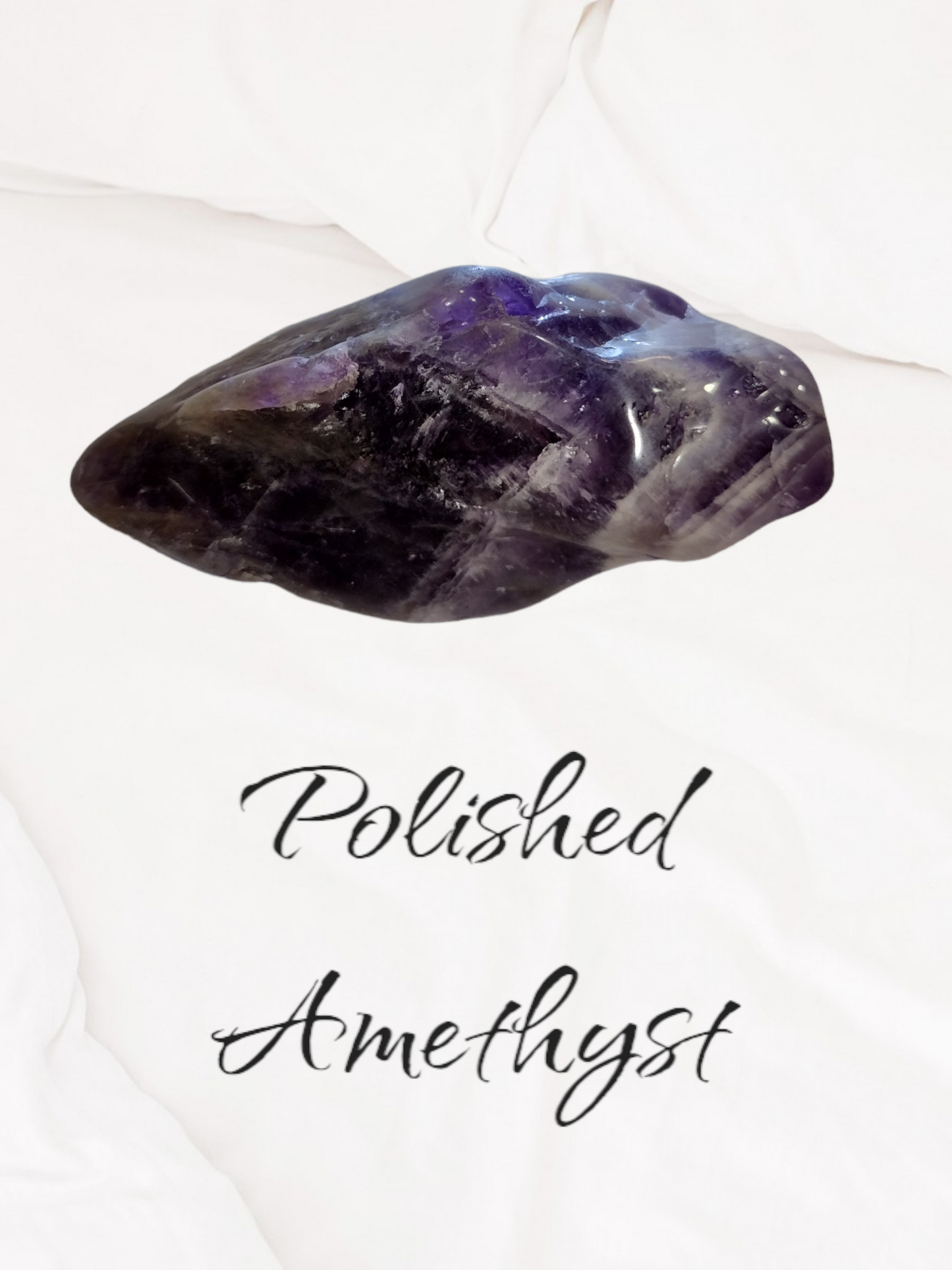 Polished amethyst