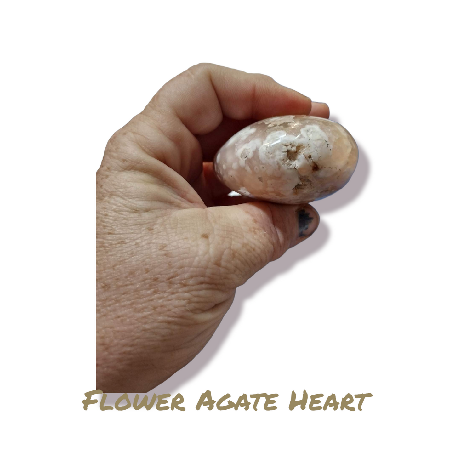 Flower Agate Heart