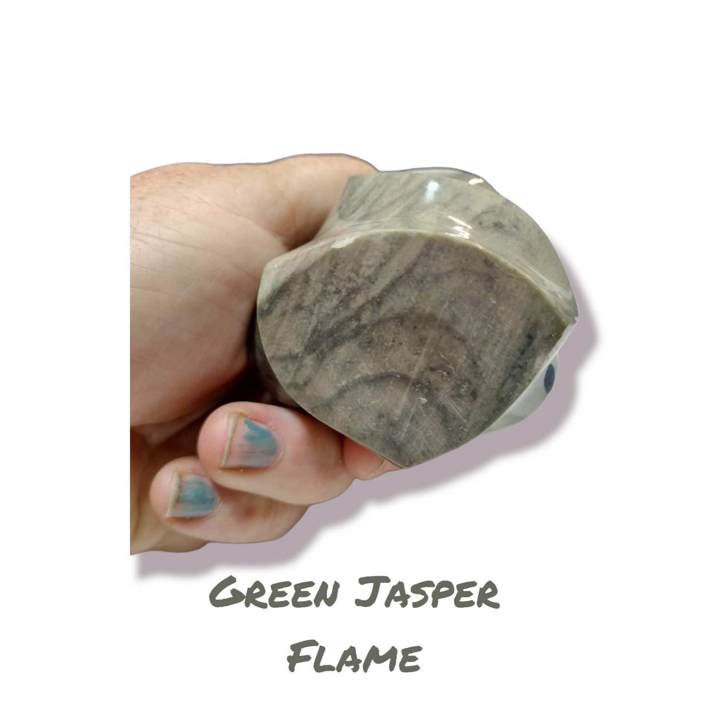 Green Jasper Flame