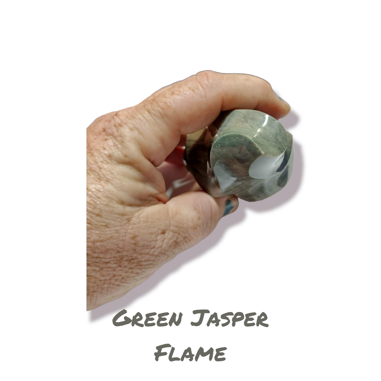 Green Jasper Flame